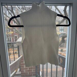 Zara Turtleneck Sleeveless Knit Tank